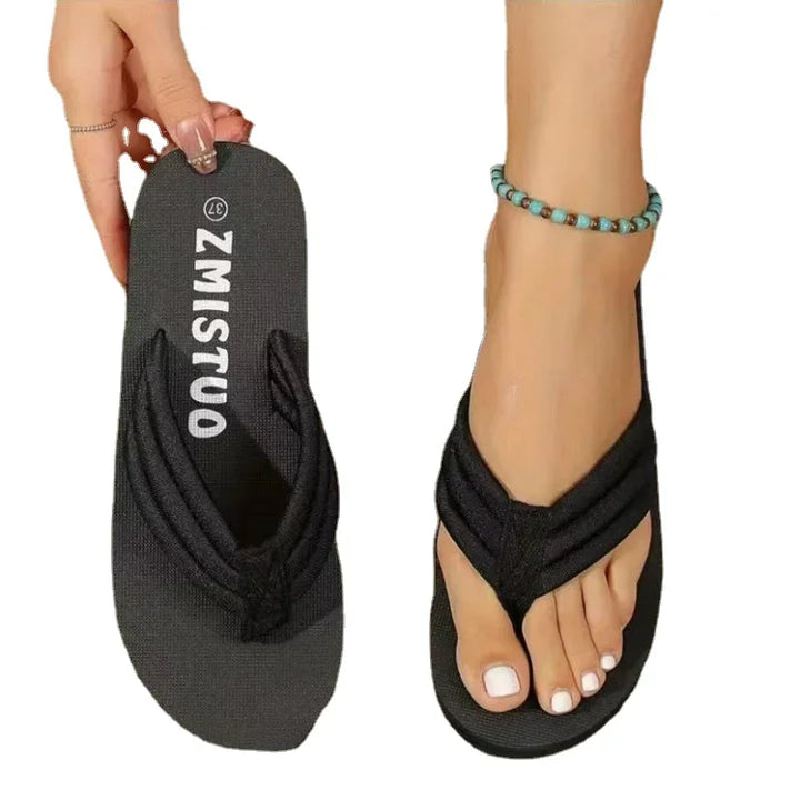 Orthopedische Zwarte Teenslippers - Sara-36-State of Style