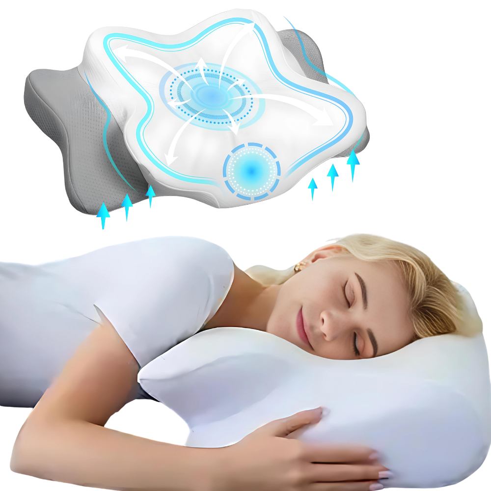 OrthoSleep 3D Pillow | Comfortable Ergonomic Support | Breathable Hypoallergenic-State of Style