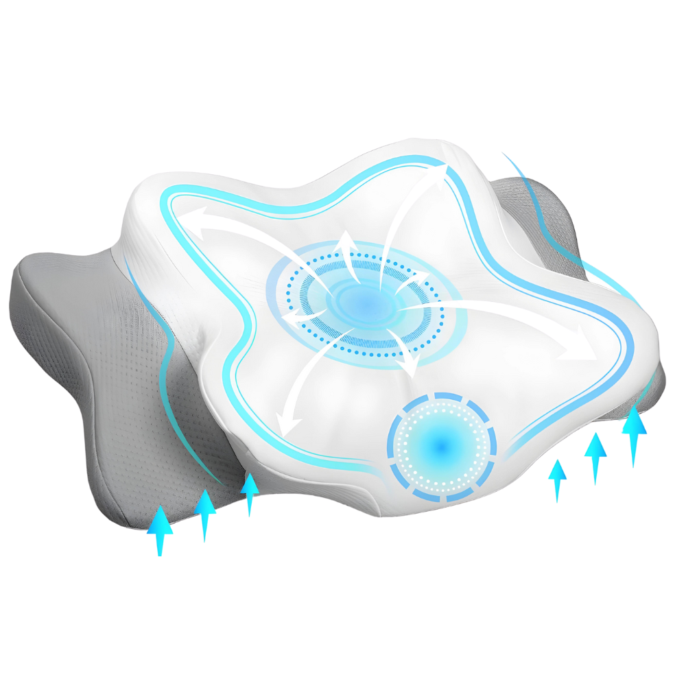 OrthoSleep 3D Pillow | Comfortable Ergonomic Support | Breathable Hypoallergenic-State of Style