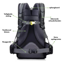 Outdoor Backpack - ExplorerMax-Black-State of Style