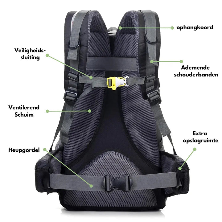 Outdoor Backpack - ExplorerMax-Black-State of Style