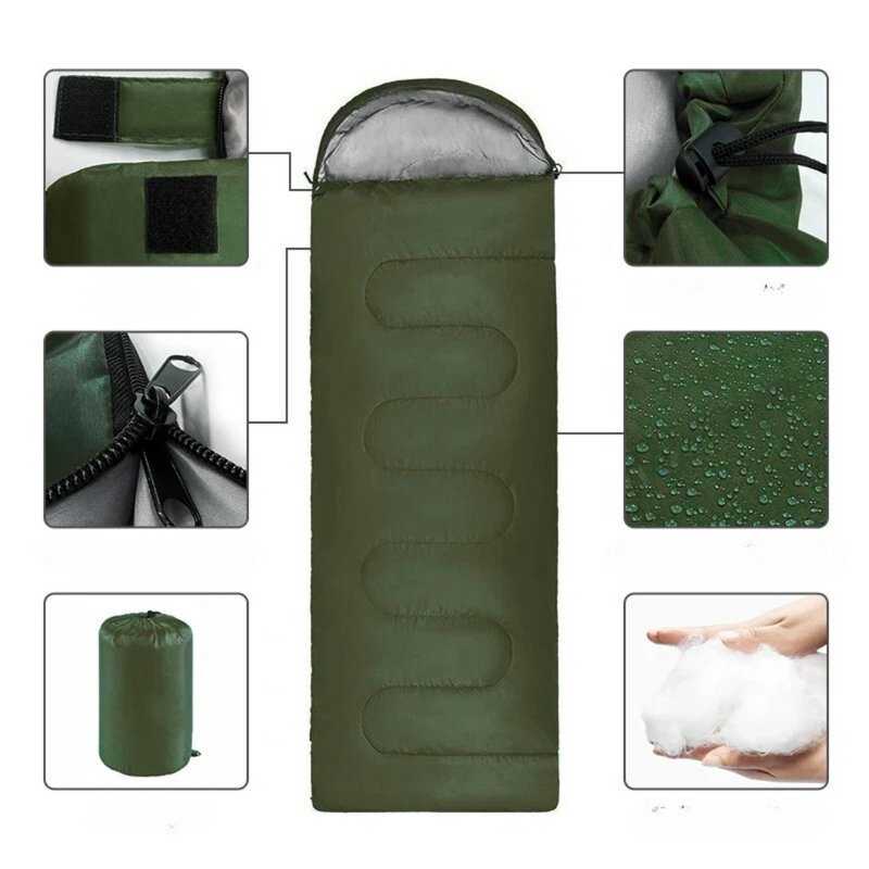 Outdoor sleeping bag for cold nights - AdventureSleeper-Green-State of Style