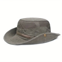 Outdoor Sun Hat with Adjustable Straps and Wide Brim – Solantra-Green-State of Style