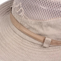 Outdoor Sun Hat with Adjustable Straps and Wide Brim – Solantra-Khaki-State of Style