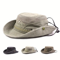 Outdoor Sun Hat with Adjustable Straps and Wide Brim – Solantra-Khaki-State of Style