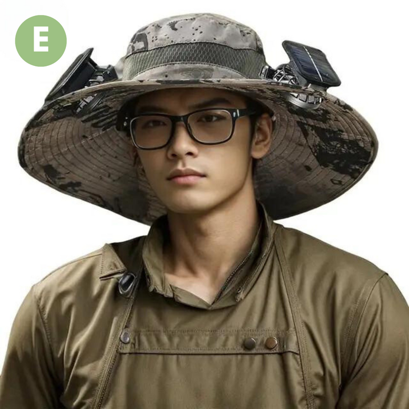 Outdoor Sun Hat with Built-in Fan – Sunbreeze-E-State of Style