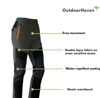 Outdoor Walking Trousers - TrekPro-Dark Green-S-State of Style