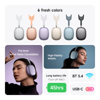 Over-Ear Wireless Headphones with ANC & Long Battery Life – W65 Plus-Gold-State of Style