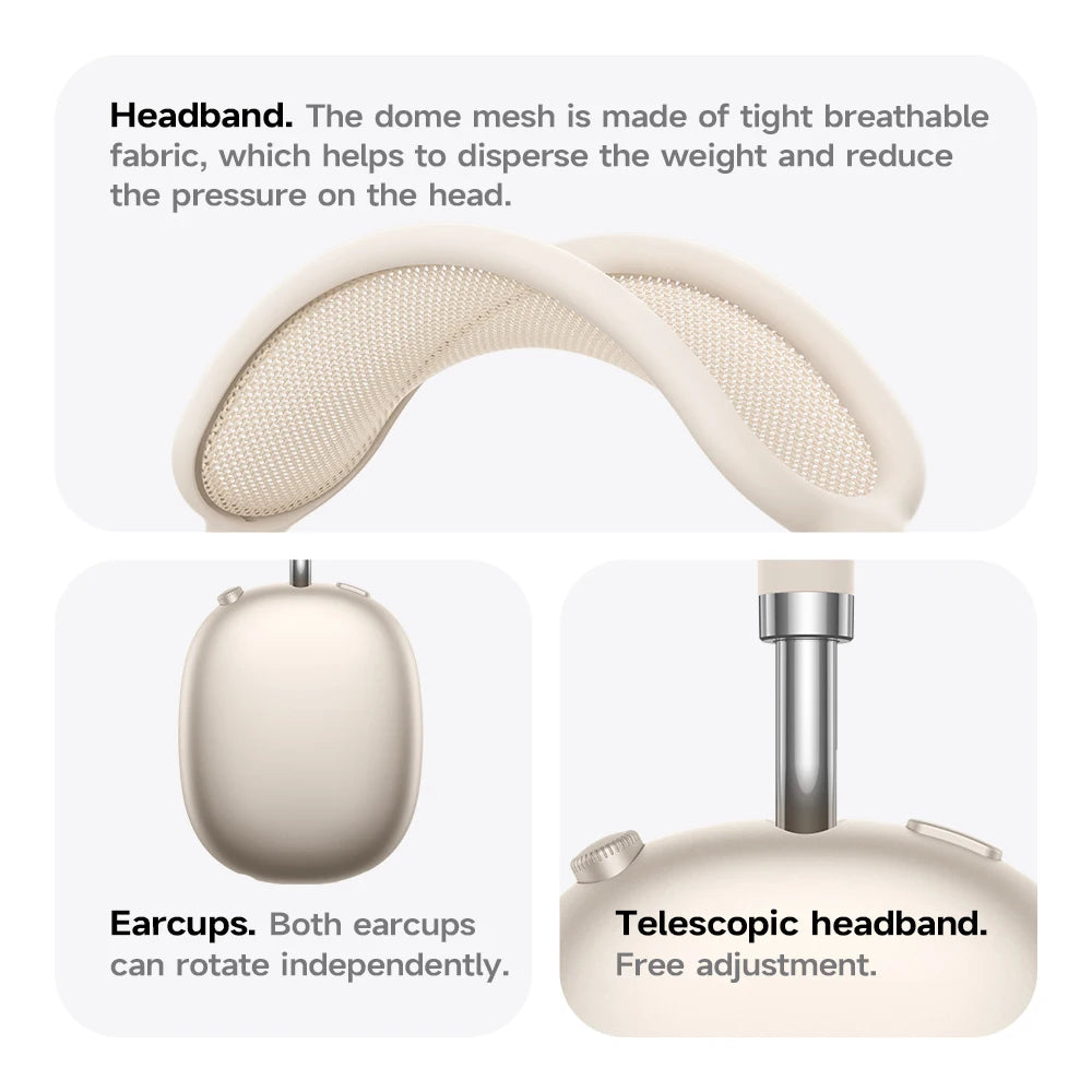 Over-Ear Wireless Headphones with ANC & Long Battery Life – W65 Plus-Gold-State of Style