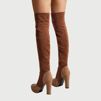 Over-the-Knee Boots with Block Heel - Isabella-Apricot-5-State of Style