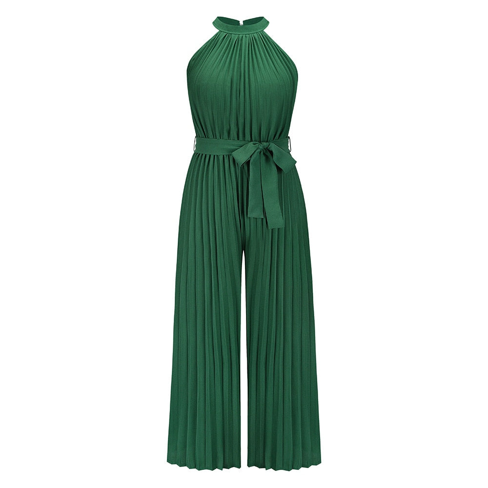 Overall with Pleats for Women – Elegant & Stylish Fit-Green-S-State of Style