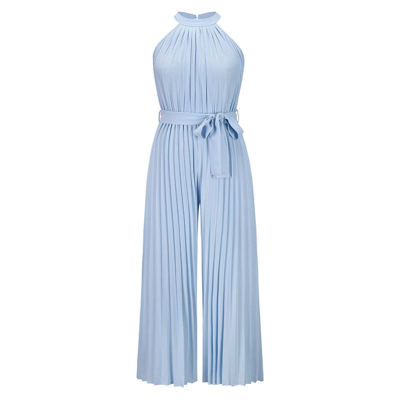 Overall with Pleats for Women – Elegant & Stylish Fit-Light Blue-S-State of Style