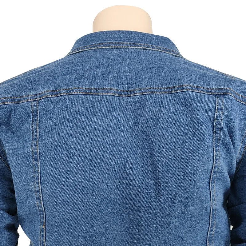 Oversized 2-Piece Denim Set with Jacket and Pants-XL-State of Style
