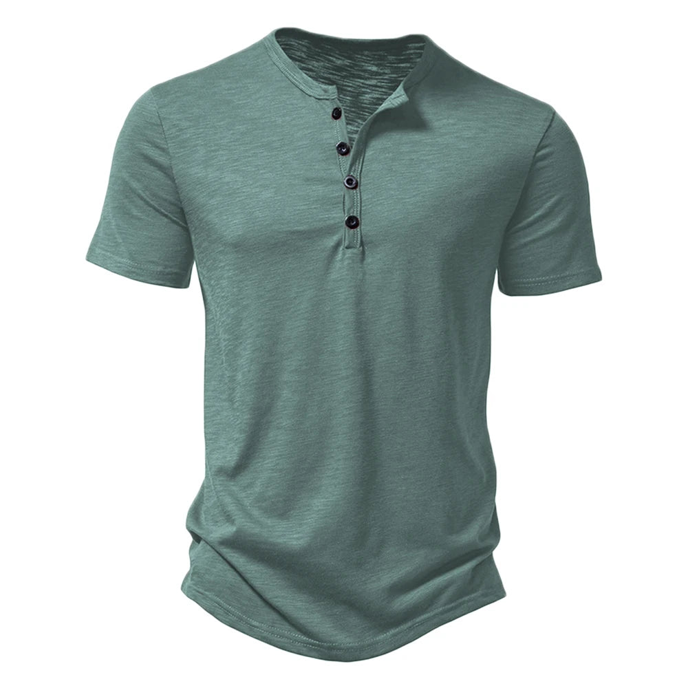 Oversized Chill Collar T-Shirt-Army Green-2XL-State of Style