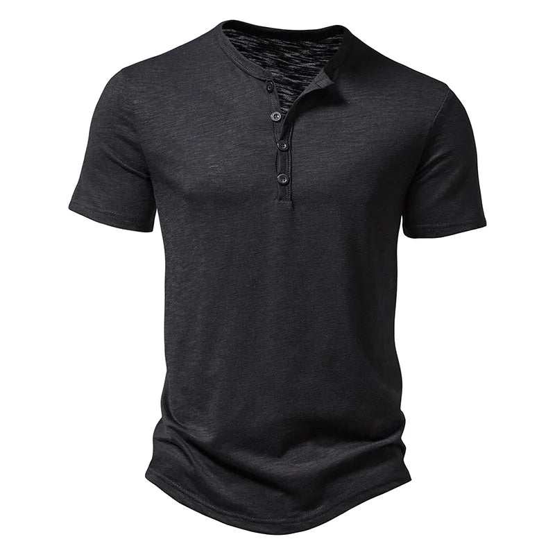 Oversized Chill Collar T-Shirt-Black-2XL-State of Style