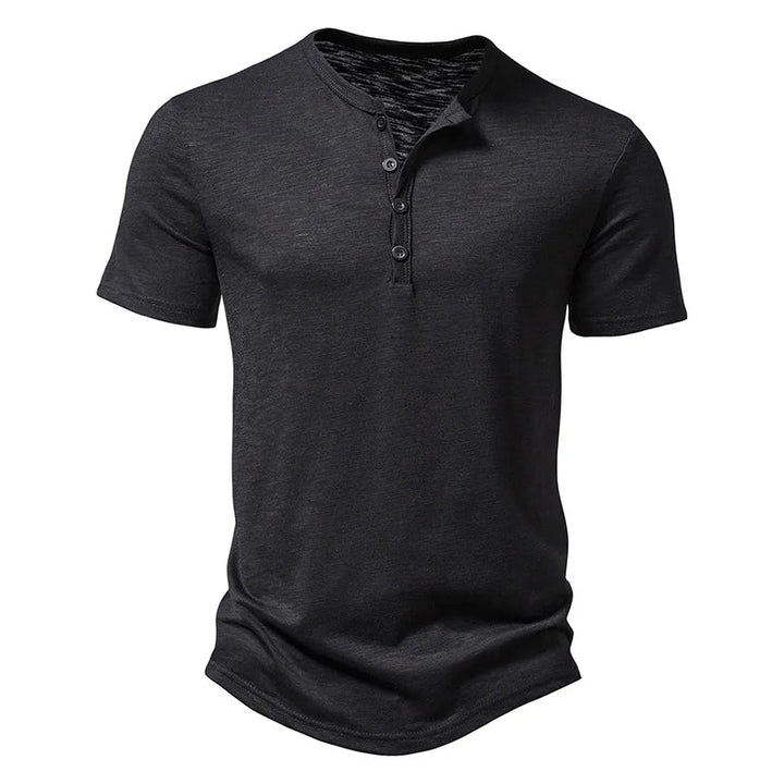 Oversized Chill Collar T-Shirt-Black-2XL-State of Style