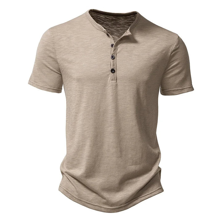 Oversized Chill Collar T-Shirt-Khaki-2XL-State of Style