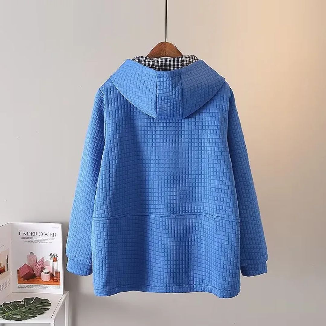 Oversized Cotton Hoodie Jacket | Casual and Comfortable-BLUE-XL-State of Style