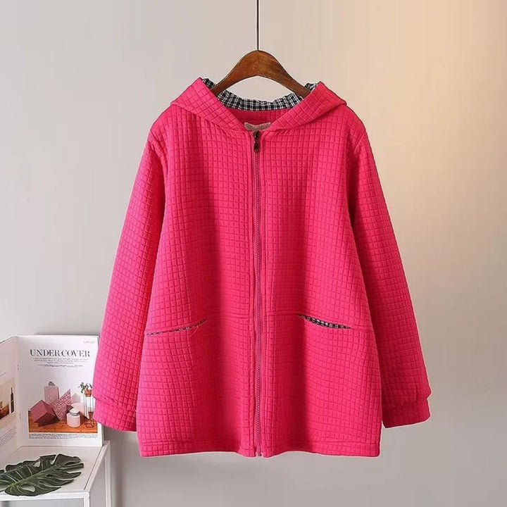 Oversized Cotton Hoodie Jacket | Casual and Comfortable-FUCHSIA-XL-State of Style