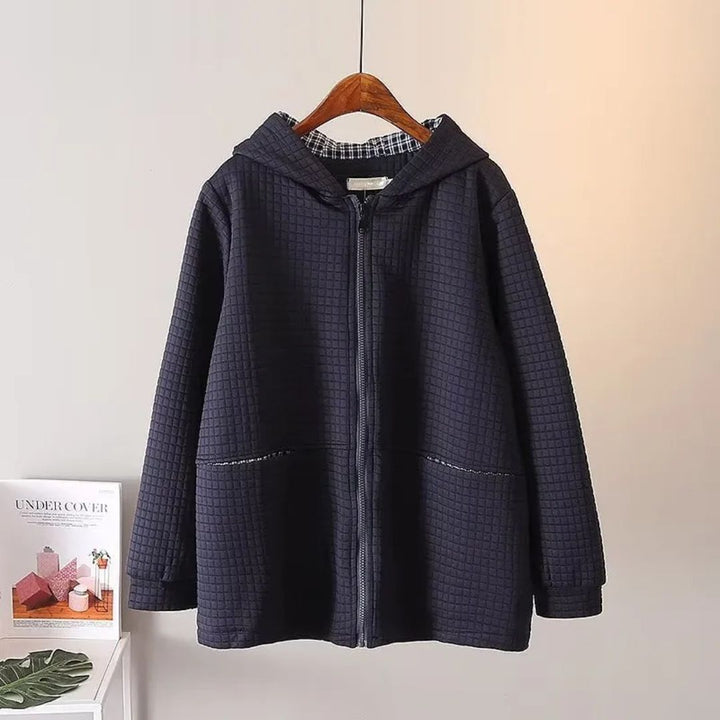 Oversized Cotton Hoodie Jacket | Casual and Comfortable-NAVY BLAU-XL-State of Style