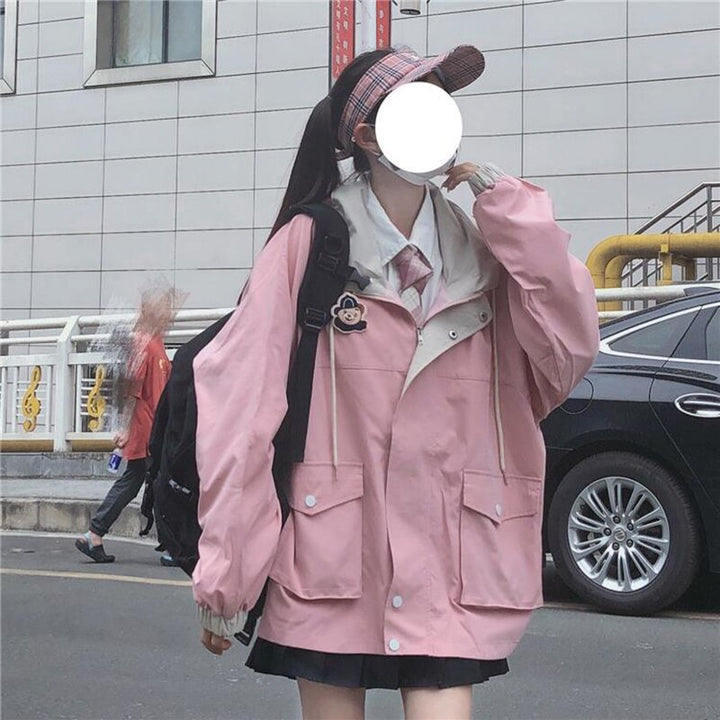 Oversized Denim Jacket For Women | Stylish & Comfortable-Black-S-State of Style