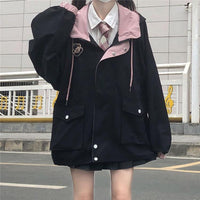 Oversized Denim Jacket For Women | Stylish & Comfortable-Black-S-State of Style