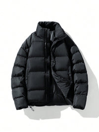 Oversized Fluorescent Men’s Winter Jacket - Vigoro-Black-S-State of Style