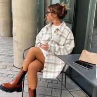 OVERSIZED JACKET FOR WOMEN | Stylish & Comfortable-Apricot-S-State of Style