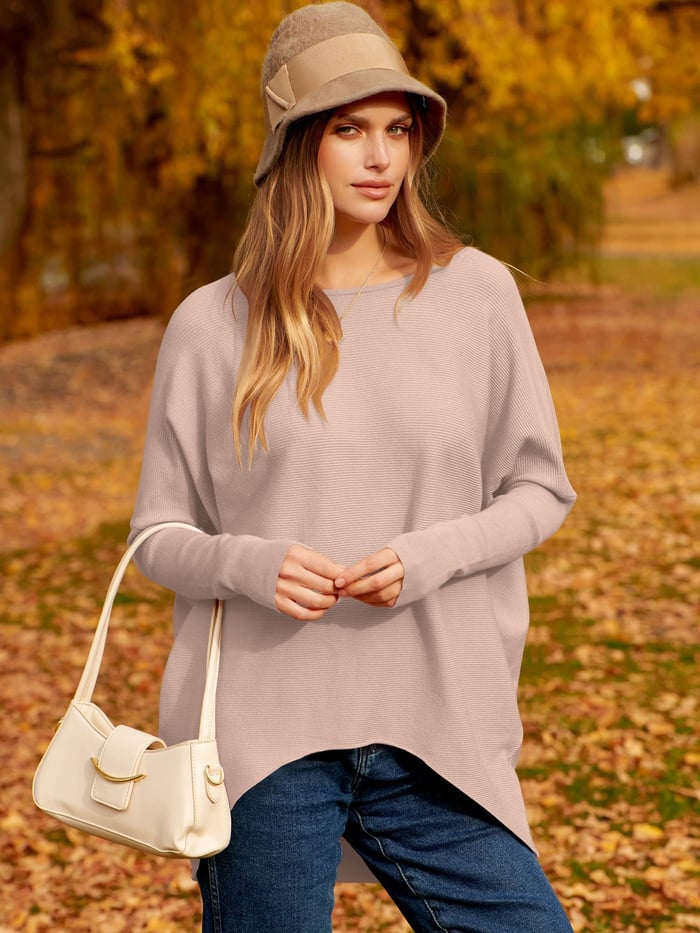 Oversized Ladies Sweater - Sophie-Apricot-S-State of Style