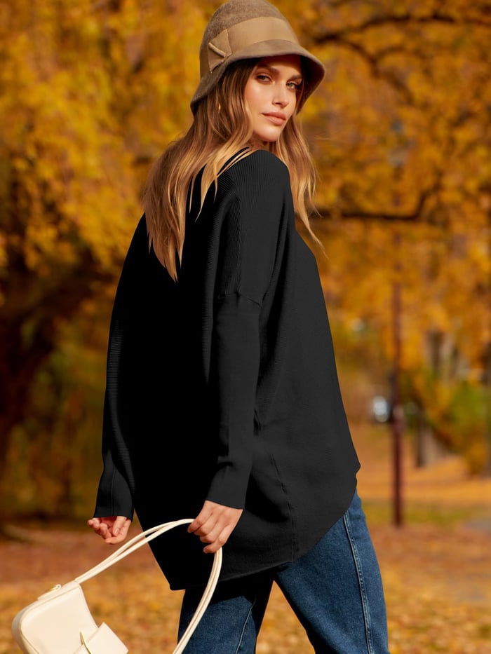 Oversized Ladies Sweater - Sophie-Black-S-State of Style