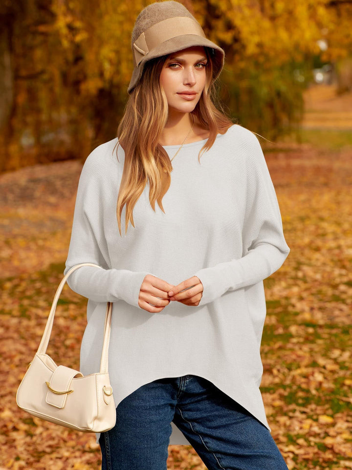 Oversized Ladies Sweater - Sophie-White-S-State of Style