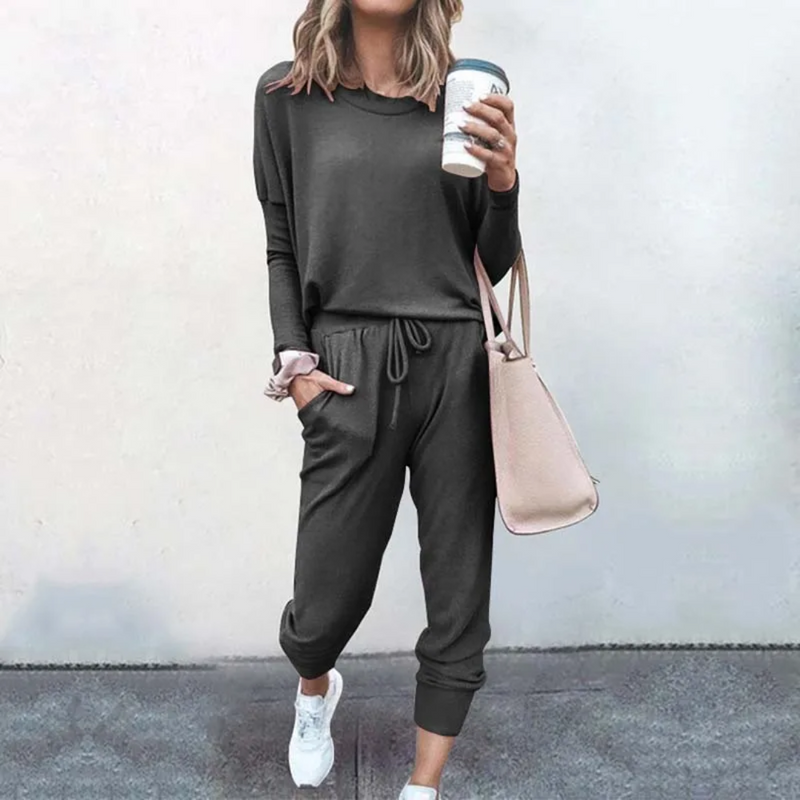 Oversized Ladies Tracksuit - Velana-Grey-S-State of Style