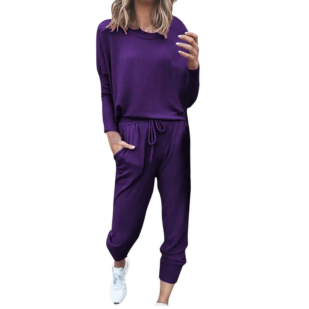 Oversized Ladies Tracksuit - Velana-Purple-S-State of Style