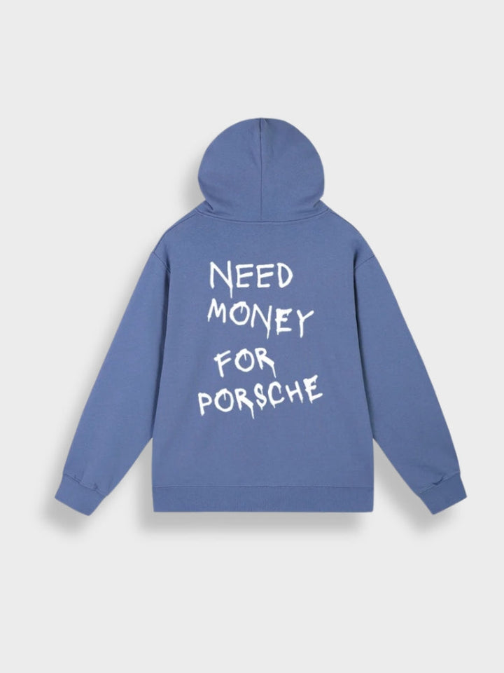 Oversized Men's Hoodie with Print - Noah-Blue-S-State of Style