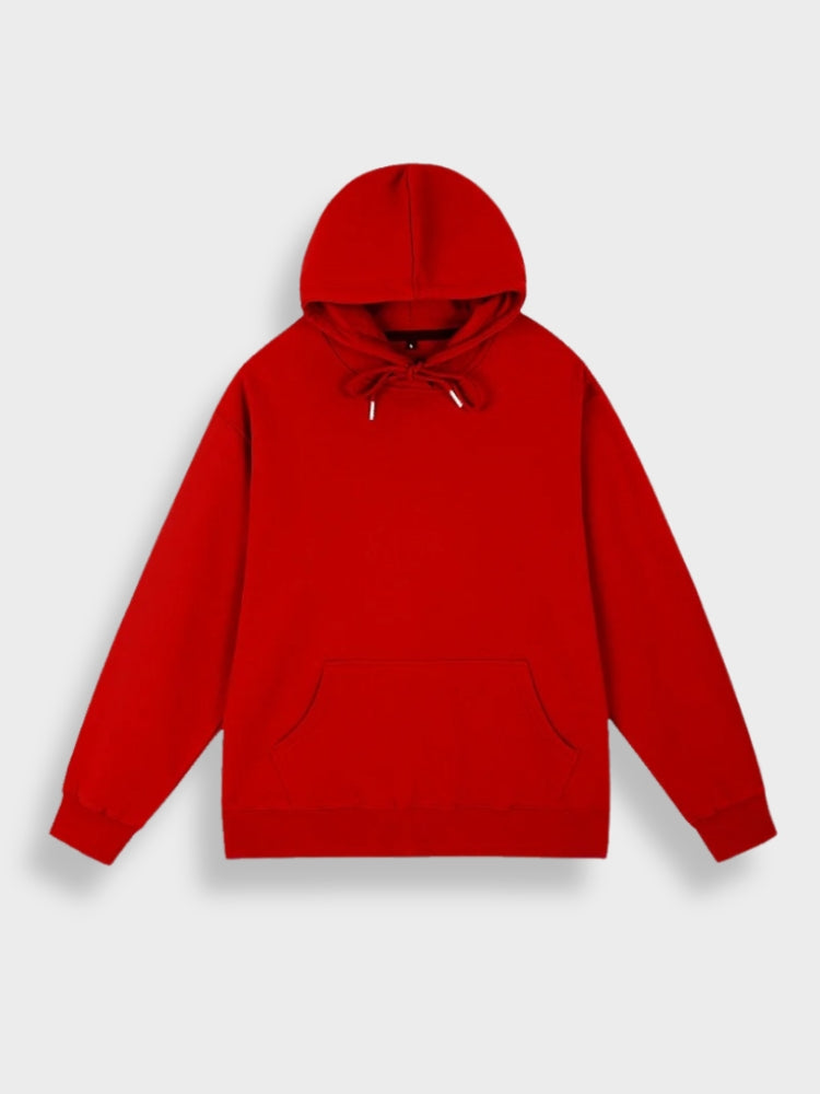 Oversized Men's Hoodie with Print - Noah-Grey-S-State of Style