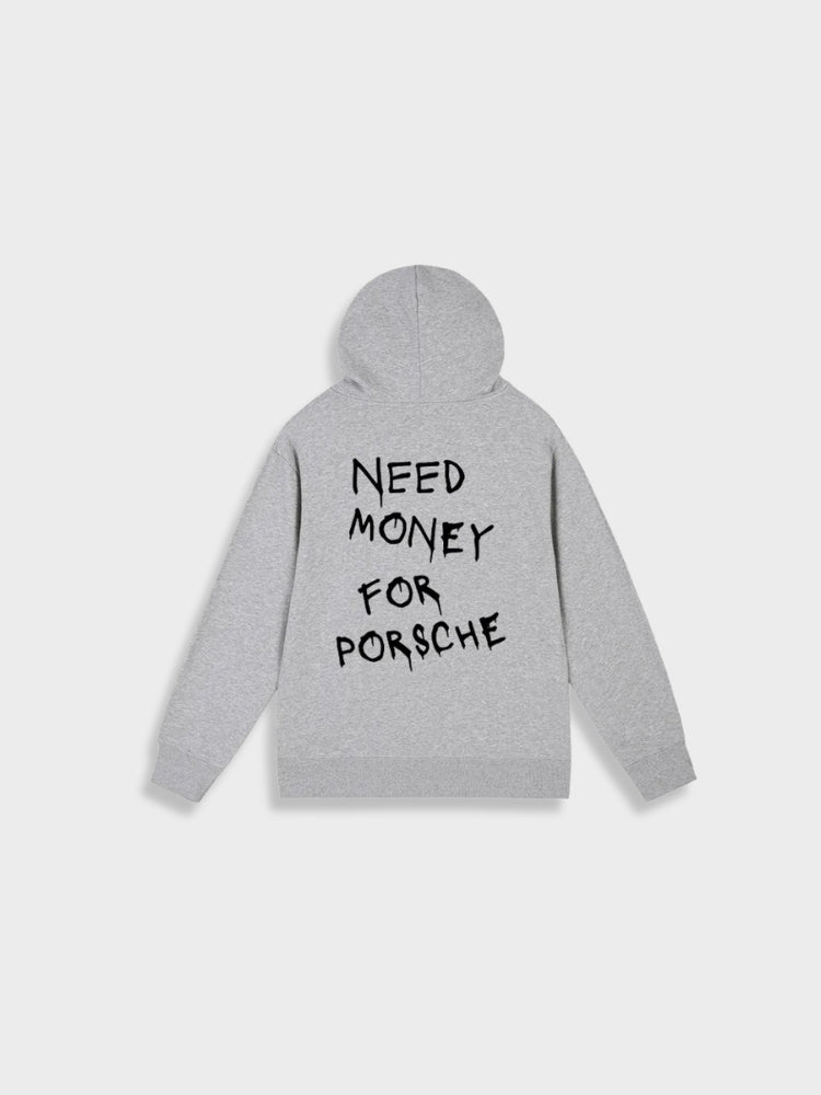 Oversized Men's Hoodie with Print - Noah-Grey-S-State of Style