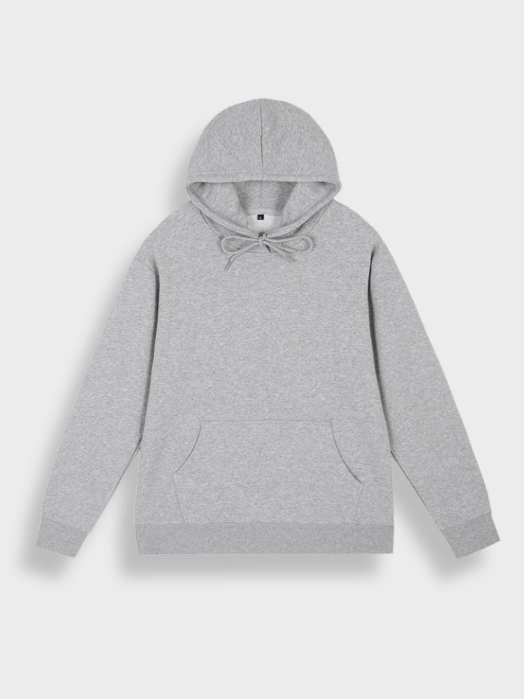Oversized Men's Hoodie with Print - Noah-Grey-S-State of Style