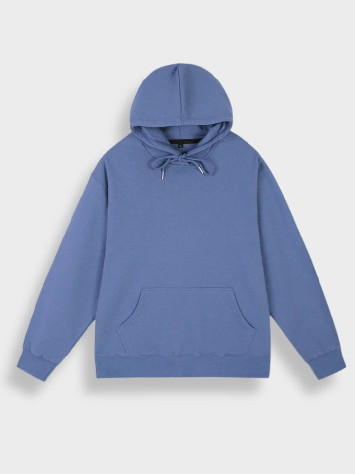 Oversized Men's Hoodie with Print - Noah-Grey-S-State of Style