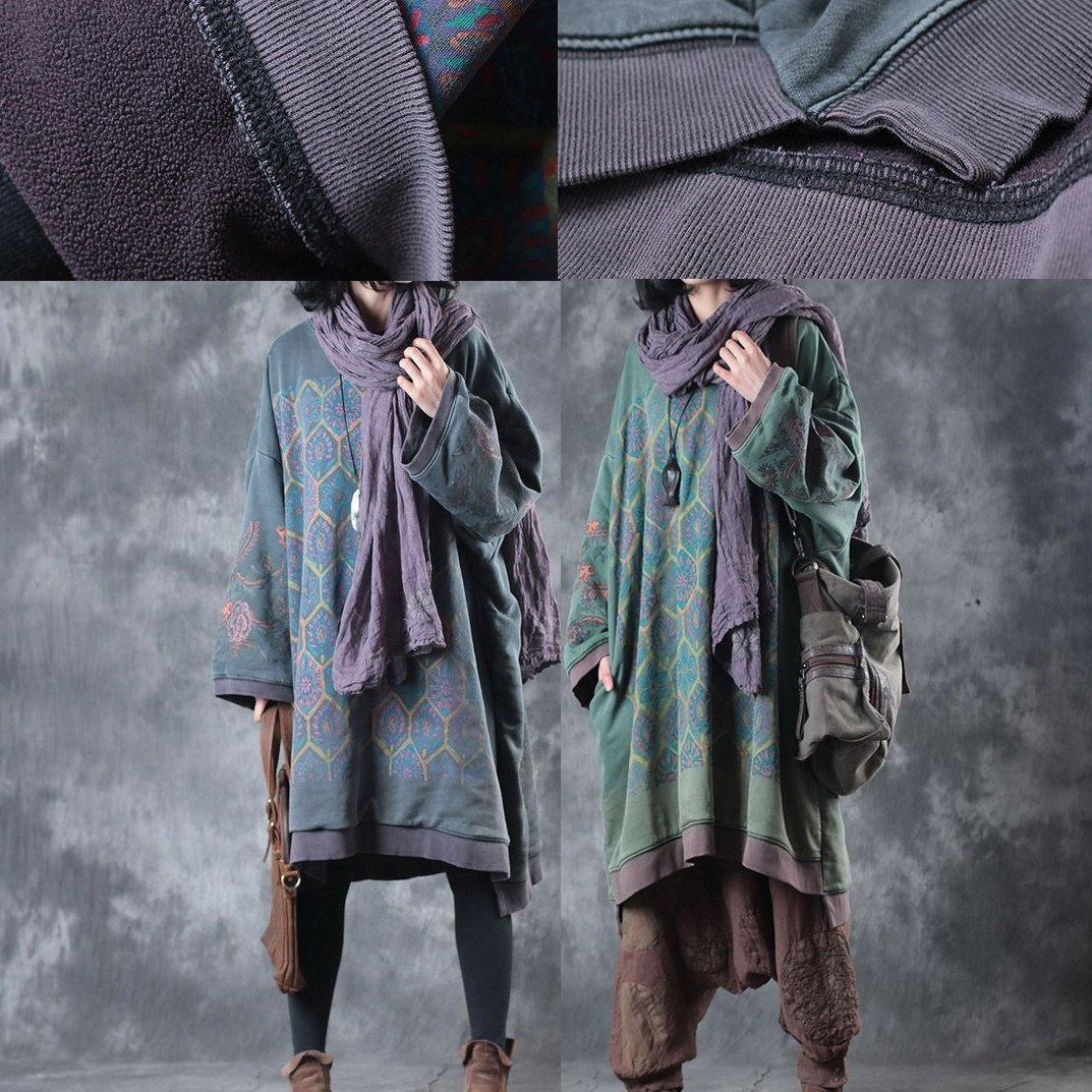 Oversized Midi Dress with O-Neck - Ameline-State of Style