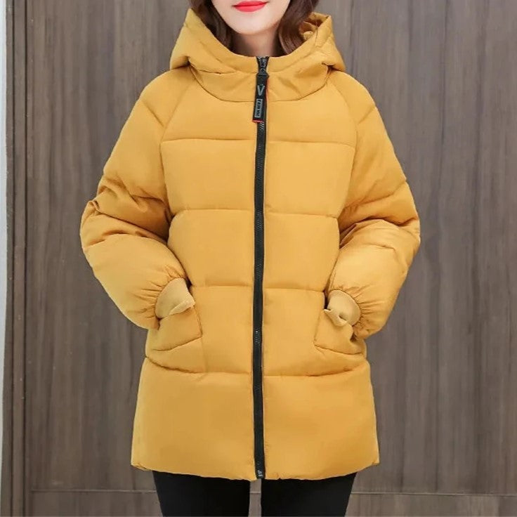 Oversized Padded Cotton Parka With Hood | Comfortable & Stylish-Yellow-XL-State of Style