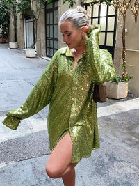 Oversized Shirt for Women | Trendy, Comfortable & Versatile-Light Green-S-State of Style
