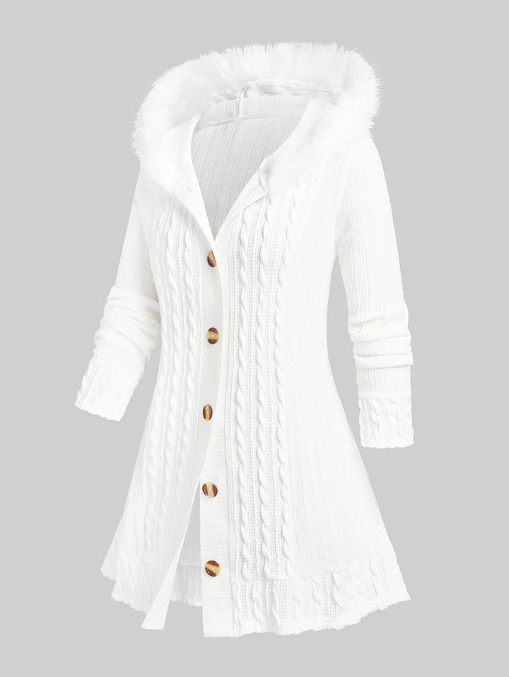 Oversized “Snow Winter Wonderland” Hoodie-White-XXL-State of Style