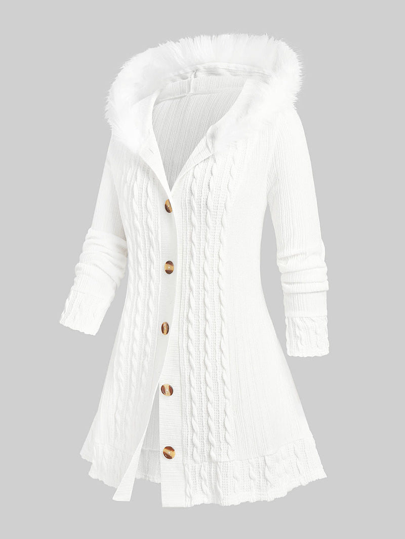 Oversized “Snow Winter Wonderland” Hoodie-White-XXL-State of Style