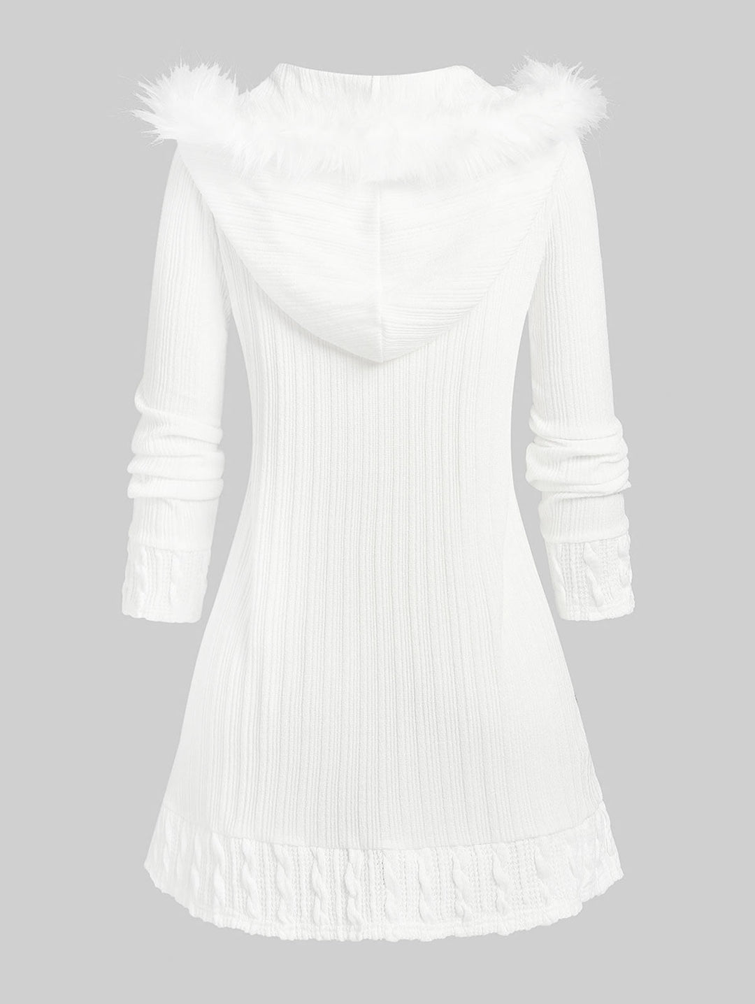 Oversized “Snow Winter Wonderland” Hoodie-White-XXL-State of Style