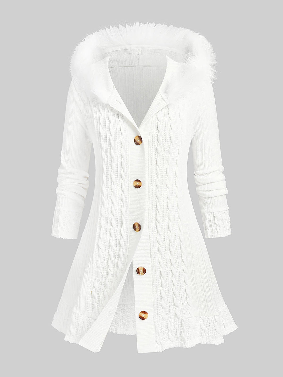 Oversized “Snow Winter Wonderland” Hoodie-White-XXL-State of Style