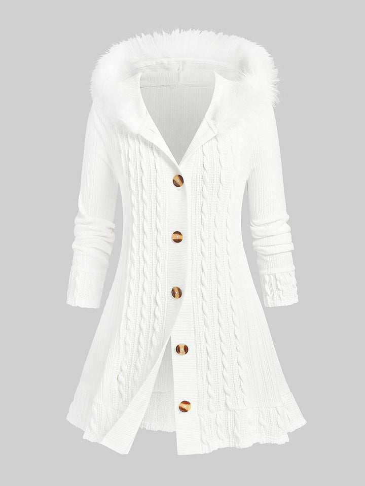 Oversized “Snow Winter Wonderland” Hoodie-White-XXL-State of Style