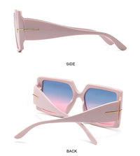 Oversized Square Sunglasses – Bold & Trendy with UV Protection-Black-Grey-State of Style