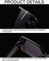Oversized Square Sunglasses – Bold & Trendy with UV Protection-Black-Grey-State of Style