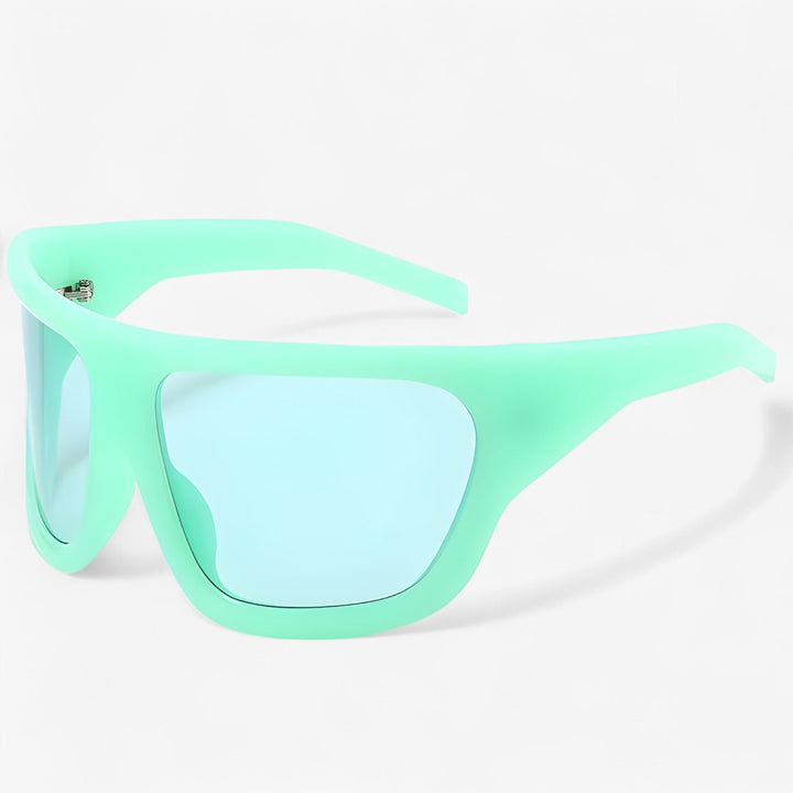 Oversized Steampunk Sports Sunglasses with Wraparound Design – Ignix-Green-State of Style