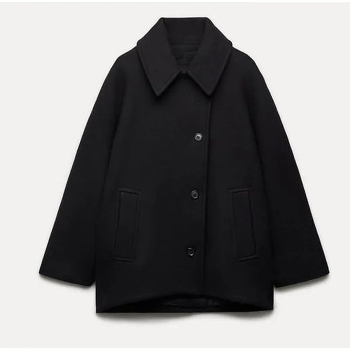 Oversized Stylish Women's Coat - Amara-Black-XS-State of Style